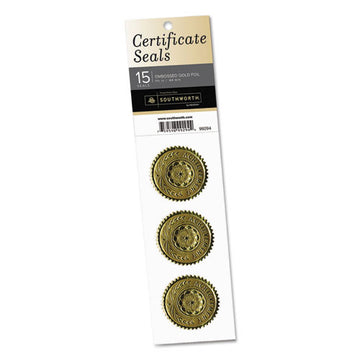 Southworth® Certificate Seals, 1.75" Dia., Gold, 3-sheet, 5 Sheets-pack freeshipping - TVN Wholesale